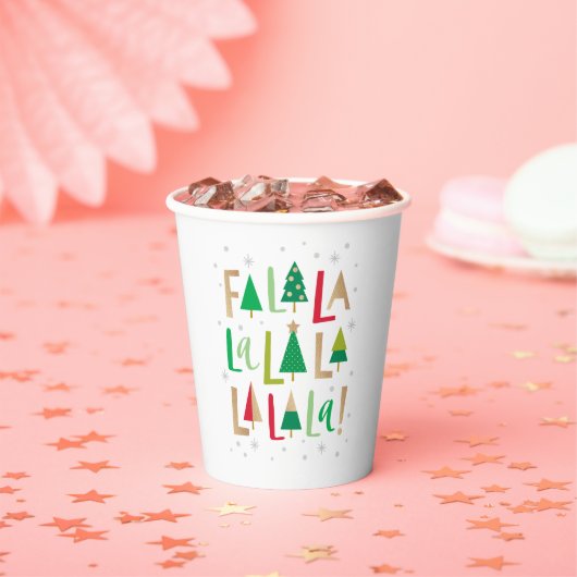 Vrolijke bomen Vrolijk Bright Holiday Party Cups Papieren Bekers (Insitu)