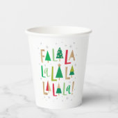 Vrolijke bomen Vrolijk Bright Holiday Party Cups Papieren Bekers (Voorkant)