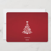 Vrolijke Boom Foto Kerstkaart (Achterkant)