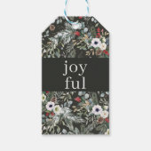 Vrolijke Botanische Kerst  Cadeaulabel (Voorkant)
