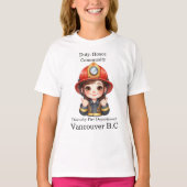 Vrolijke brandweerman bij daglicht t-shirt (Voorkant)