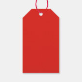 Vrolijke & Bright Cosy Winter Plaid Holiday Cadeaulabel (Achterkant)