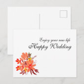 vrolijke bruiloft briefkaart (Voorkant / Achterkant)