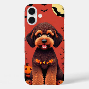 Vrolijke bruine hond iPhone 16 plus hoesje