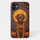 Vrolijke bruine hond Case-Mate iPhone case (Achterkant)