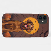 Vrolijke bruine hond Case-Mate iPhone case (Achterkant (horizontaal))
