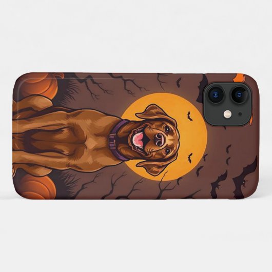 Vrolijke bruine hond Case-Mate iPhone case (Achterkant (horizontaal))