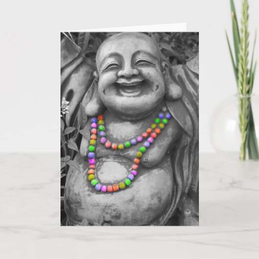 Vrolijke Buddah Kaart (Voorkant)