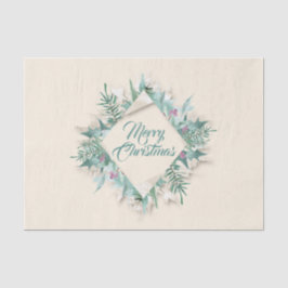 Vrolijke buik Kerst Feestdagen Krans Ivoor Creamy Tissuepapier