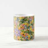 Vrolijke caleidoscoop bloemen koffiemok (Center)