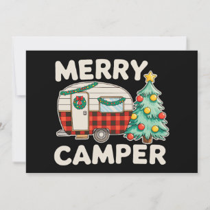 Vrolijke Camper Vintage Kerstboom Decoratie Kerstm Kaart