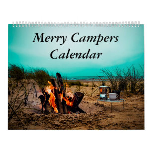 Vrolijke Campers Camping Foto's Kalender
