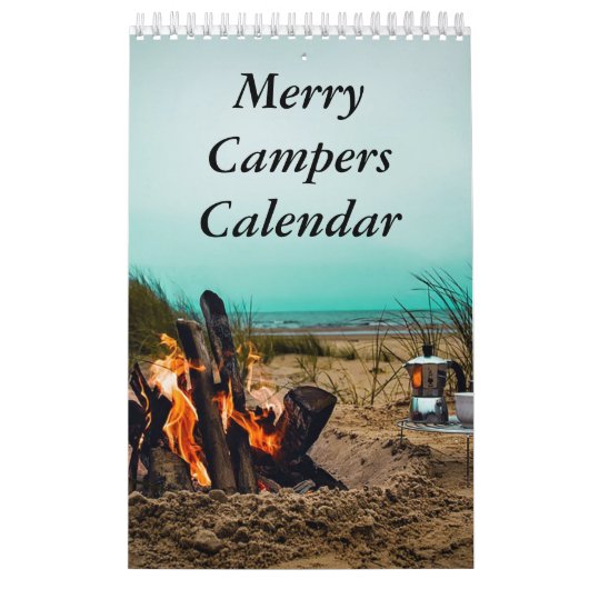 Vrolijke Campers Camping Foto's Kalender (Hoes)