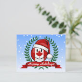 Vrolijke Canadese vlag kerststijl Feestdagenkaart (Staand voorkant)