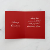 Vrolijke Carolers kerstkaart Feestdagen Kaart (Binnen)