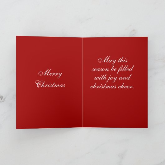 Vrolijke Carolers kerstkaart Feestdagen Kaart (Binnen)