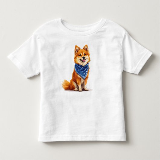 Vrolijke, cartoon-achtige hond kinder shirts (Voorkant)