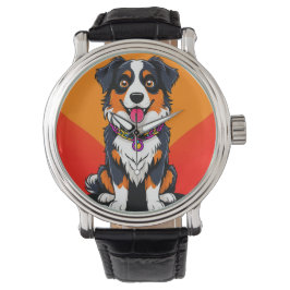Vrolijke Cartoon Dog Illustratie Horloge