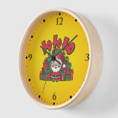 Vrolijke Cartoon Kerstman Kerstmis (Hoek)