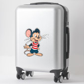 Vrolijke Cartoon Muis Karakter Sticker (Koffer)