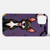 Vrolijke cartoon-stijl Halloween hond Case-Mate iPhone Case (Achterkant (horizontaal))