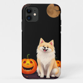 Vrolijke cartoon-stijl Halloween hond Case-Mate iPhone Case
