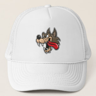 Vrolijke Cartoon Wolf Trucker Pet