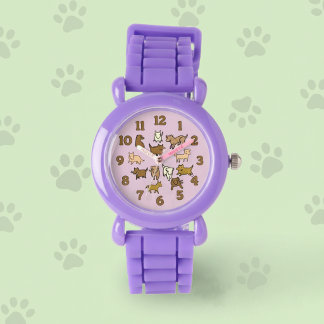 Vrolijke Cartoonhonden Horloge voor Kinderen