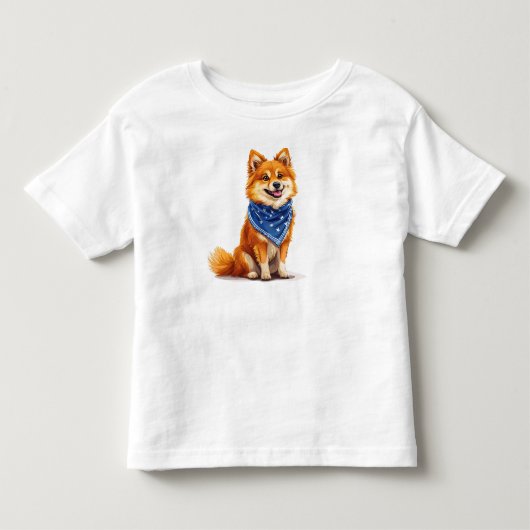 Vrolijke, cartoonstijl hond kinder shirts (Voorkant)