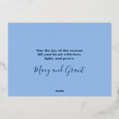 Vrolijke Chanoeka Davidster Foto Lijst Folie Uitnodiging (Achterkant)