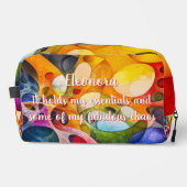 Vrolijke Chaos - Fractal Essentials Toiletartikele Toilettasje (Voorkant)