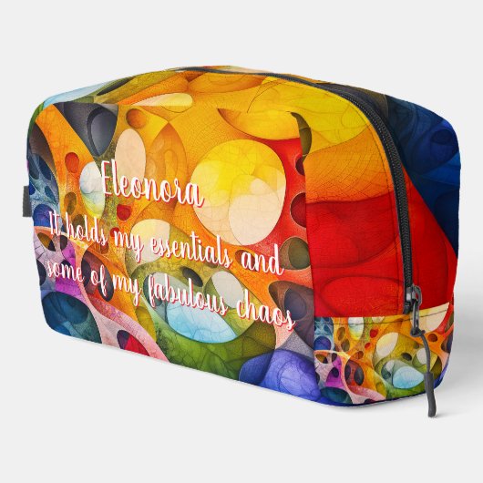 Vrolijke Chaos - Fractal Essentials Toiletartikele Toilettasje (Rechterhoek)
