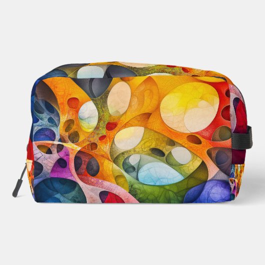Vrolijke Chaos - Fractal Essentials Toiletartikele Toilettasje (Achterkant)