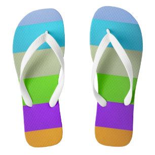 Vrolijke charmante strepen teenslippers