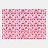 Vrolijke Cherry Pattern Wrapping Paper Sheet (Voorkant)