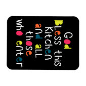 Vrolijke Chic God zegene deze keuken koelkast cade Magneet (Horizontaal)