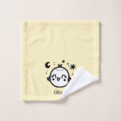 Vrolijke Chick - Kawaii Bird Line Art" Bad Handdoek (Wasdoekje)