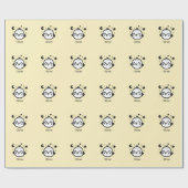 Vrolijke Chick - Kawaii Bird Line Art" Cadeaupapier (Vlak)