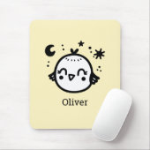 Vrolijke Chick - Kawaii Bird Line Art" Muismat (Met muis)