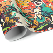 Vrolijke Chihuahua Duo: speels hondenavontuur Cadeaupapier (Rol Hoek)