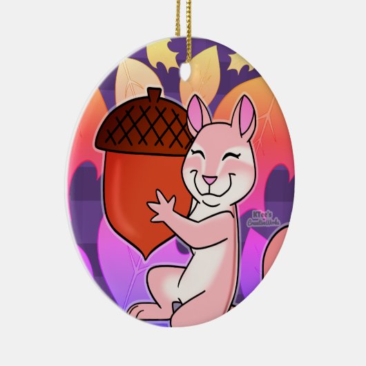 Vrolijke Chipmunk - Keramisch Ornament (Rechts)