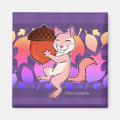 Vrolijke Chipmunk - Magneet (Voorkant)