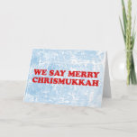 vrolijke chrismukkah feestdagen kaart<br><div class="desc">vrolijke chrismukkah</div>