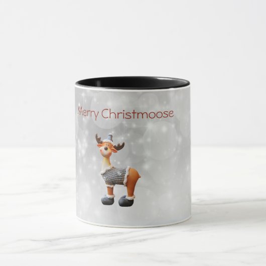 Vrolijke Christmoose met een hoed Mok (Midden)
