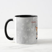 Vrolijke Christmoose met een hoed Mok (Links)