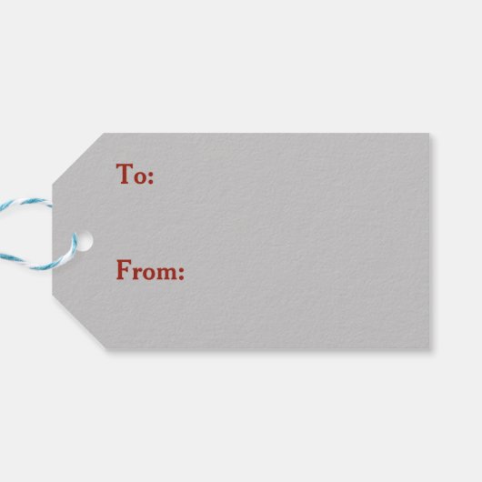 Vrolijke Christmoose Moose en Sneeuwvlokken Cadeaulabel (Achterkant Horizontaal)