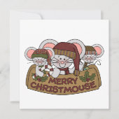 Vrolijke Christmouse Feestdagenkaart (Voorkant)