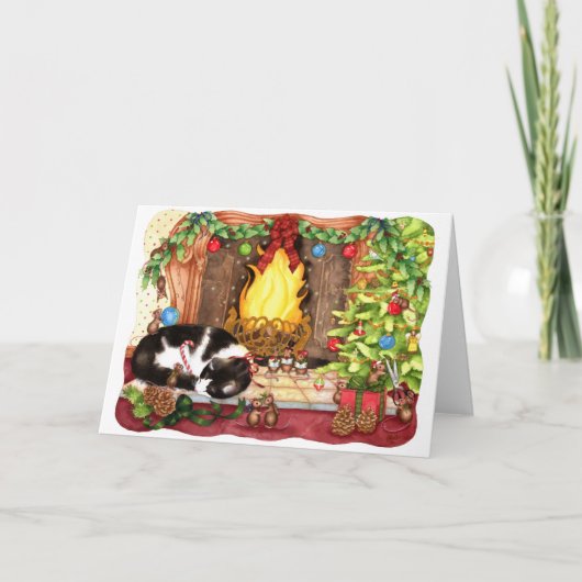 Vrolijke Christmouse - het Wenskaart van Kerstmis Feestdagen Kaart (Voorkant)