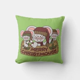 Vrolijke Christmouse Kussen