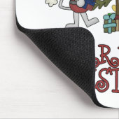 Vrolijke Christmouse met Boom Muismat (Hoek)